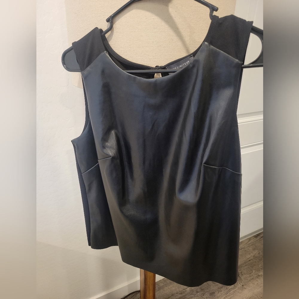 The Limited Black Boxy Tank Top
